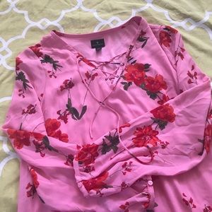 Worthington Pink Floral Shift Dress